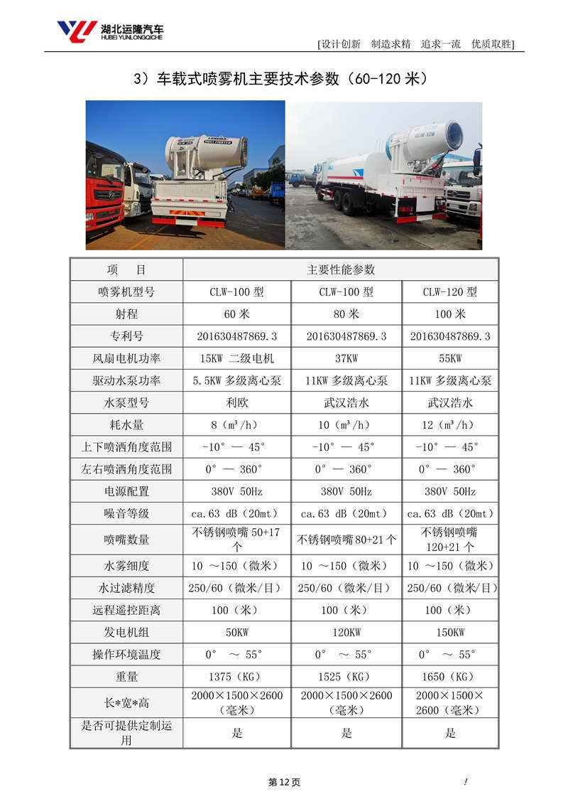 16噸東風T5多功能抑塵車資料（圓罐、60-120米霧炮）(圖6)